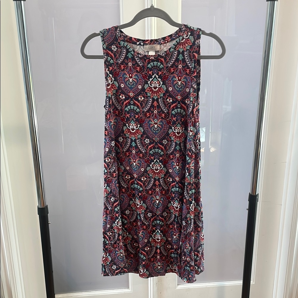 Floral Sleeveless Dress - Multicolor